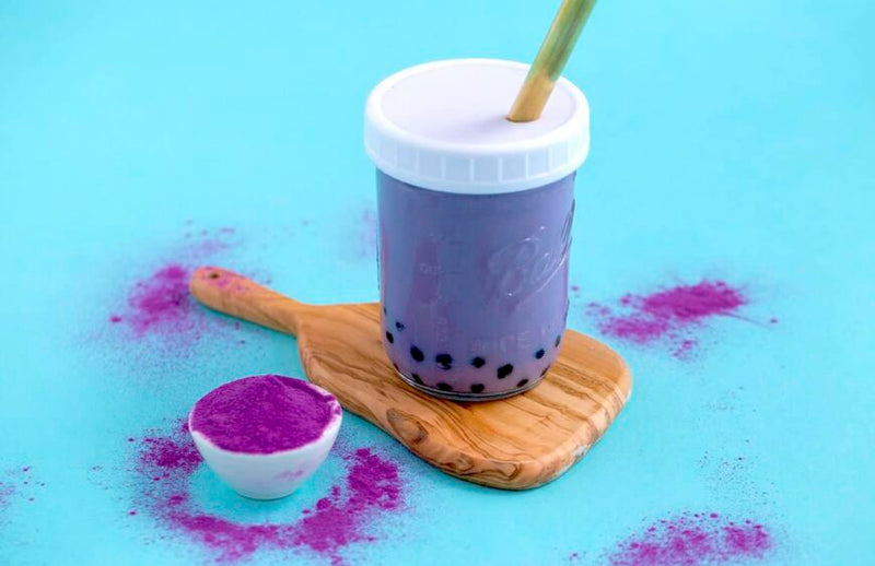 Té con leche de taro