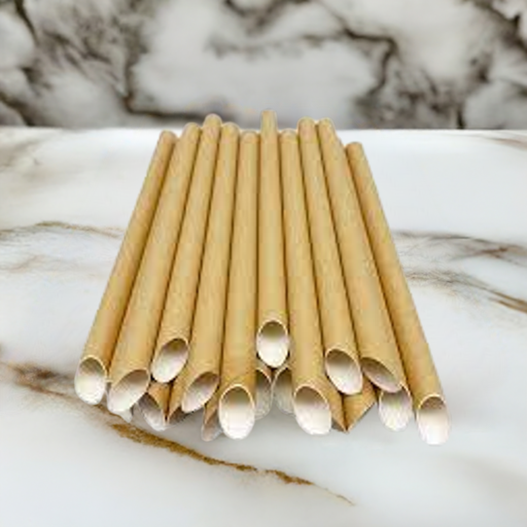 1,2 pajitas de papel (21 cm)