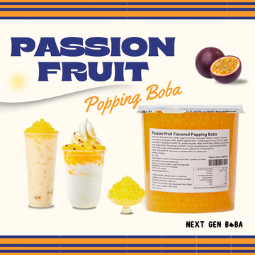 Passion Fruit Popping Boba: A Burst of Tropical Flavour