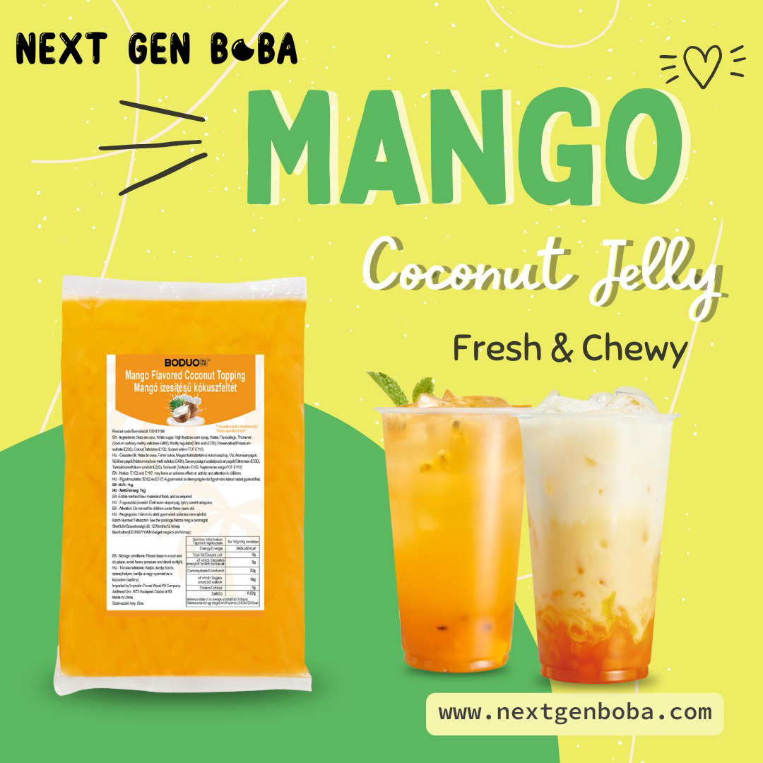 Mango Coconut Jelly: A Tropical Twist for Your Bubble Tea