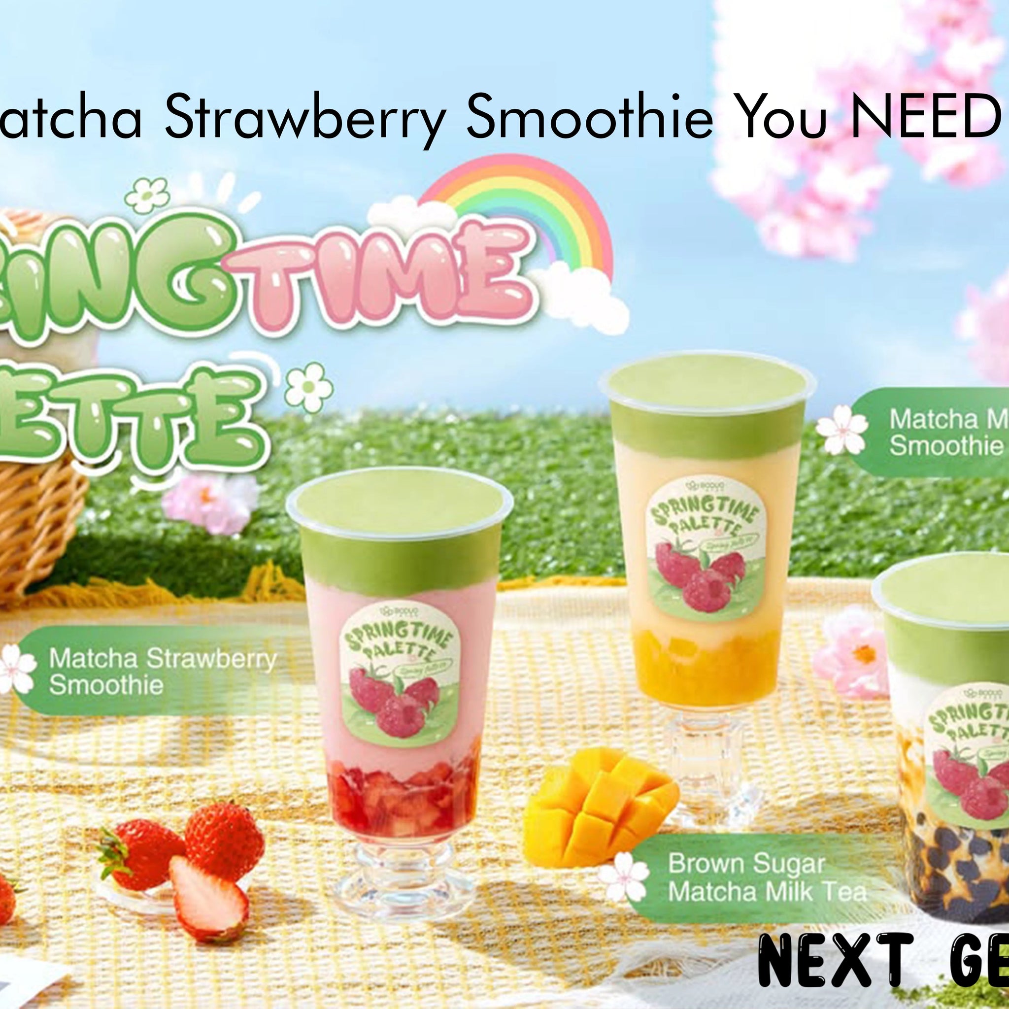 Spring into Flavour: The Matcha Strawberry Smoothie You NEED to Try!