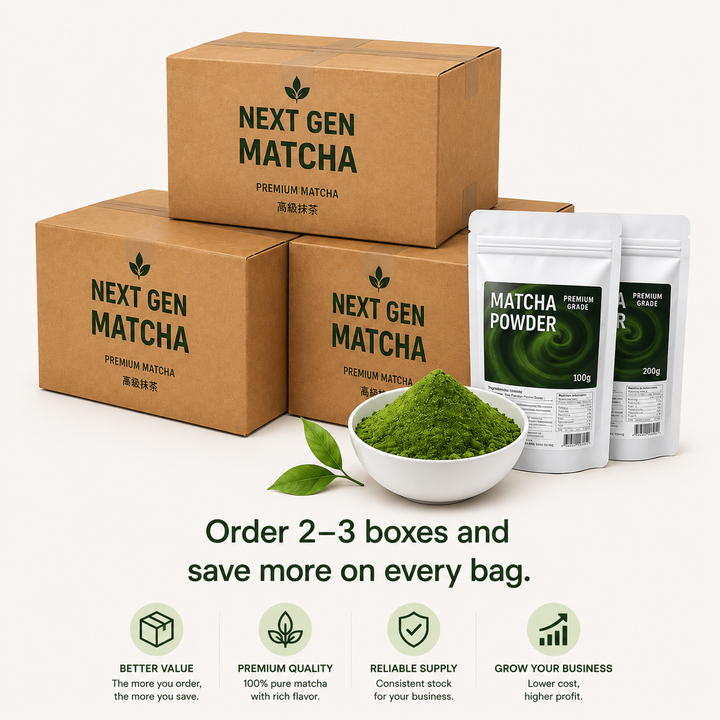 2 Boxes (200 BAGS) Matcha Powder