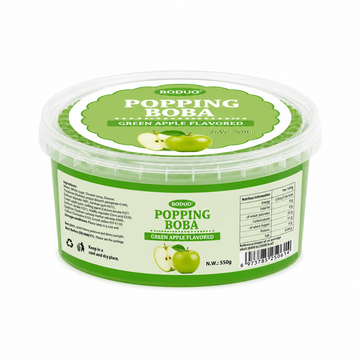 Mini Green Apple Flavoured Popping Boba (550G)