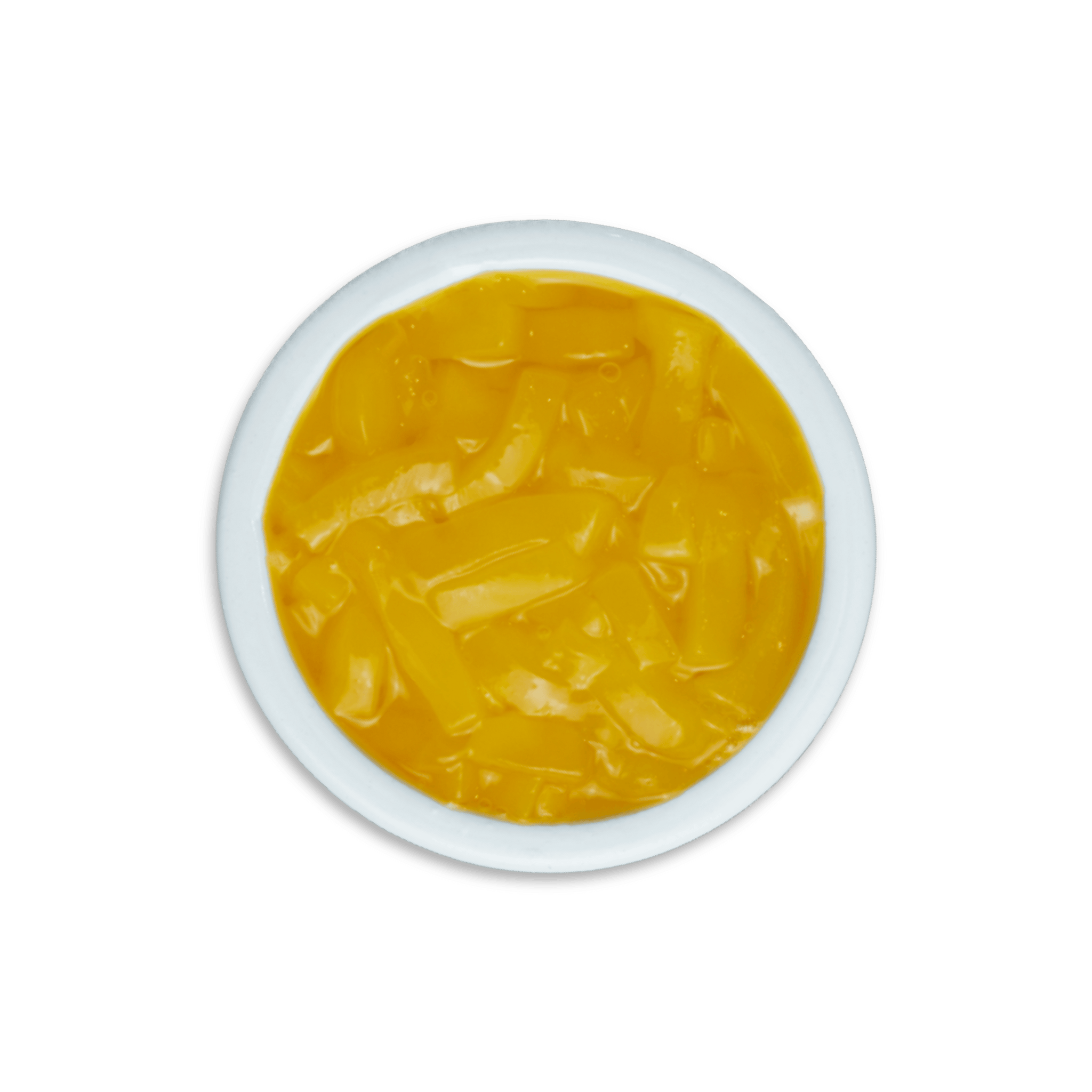 Gelatina de coco con sabor a mango