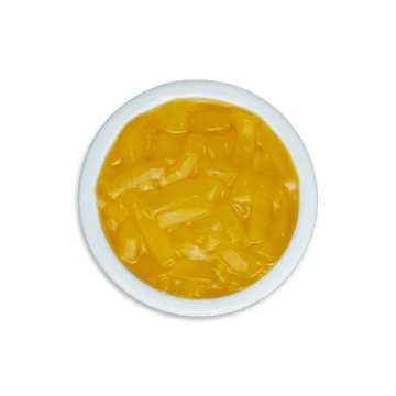 Gelatina de coco con sabor a mango