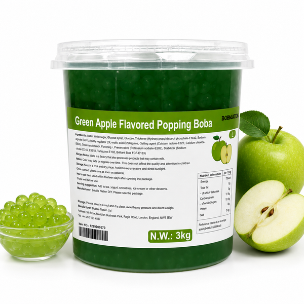 Green Apple Flavoured Popping Boba