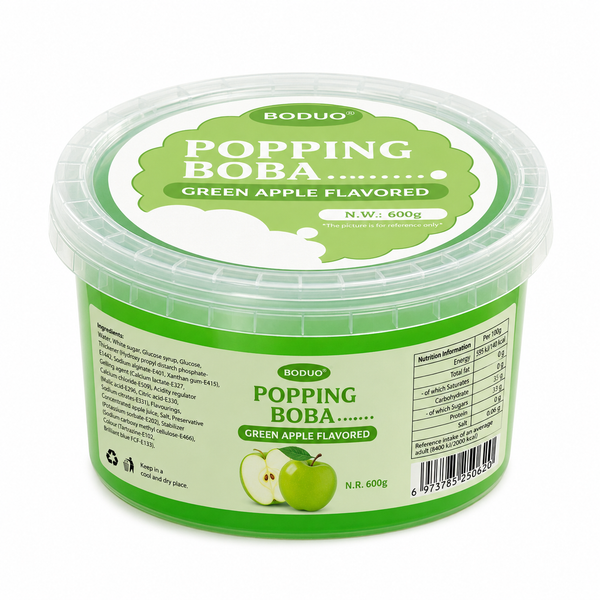 Mini Green Apple Flavoured Popping Boba (550G)