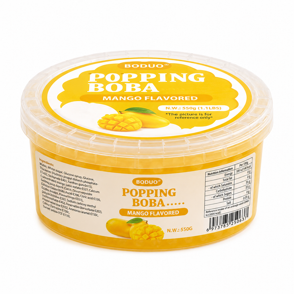 Mini Mango Flavoured Popping Boba (550G)