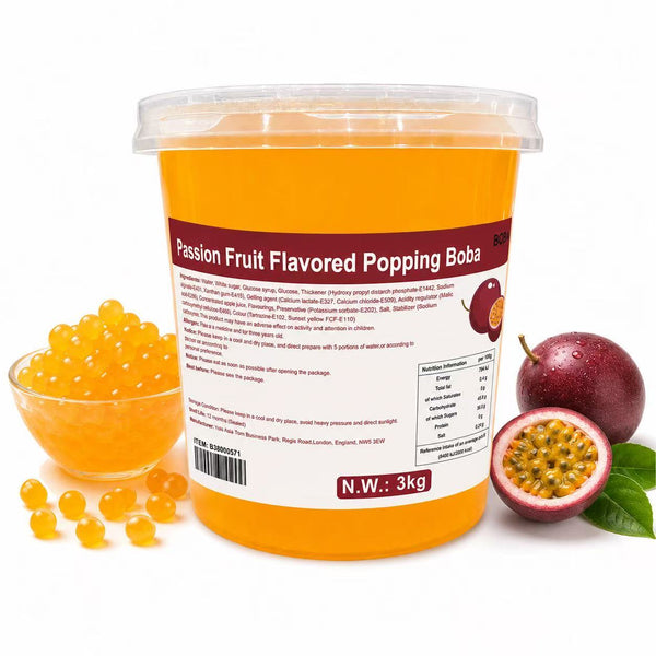 Passion Fruit Flavoured Popping Boba