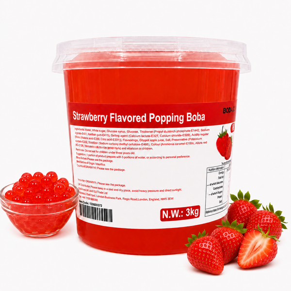 Strawberry Flavoured Popping Boba