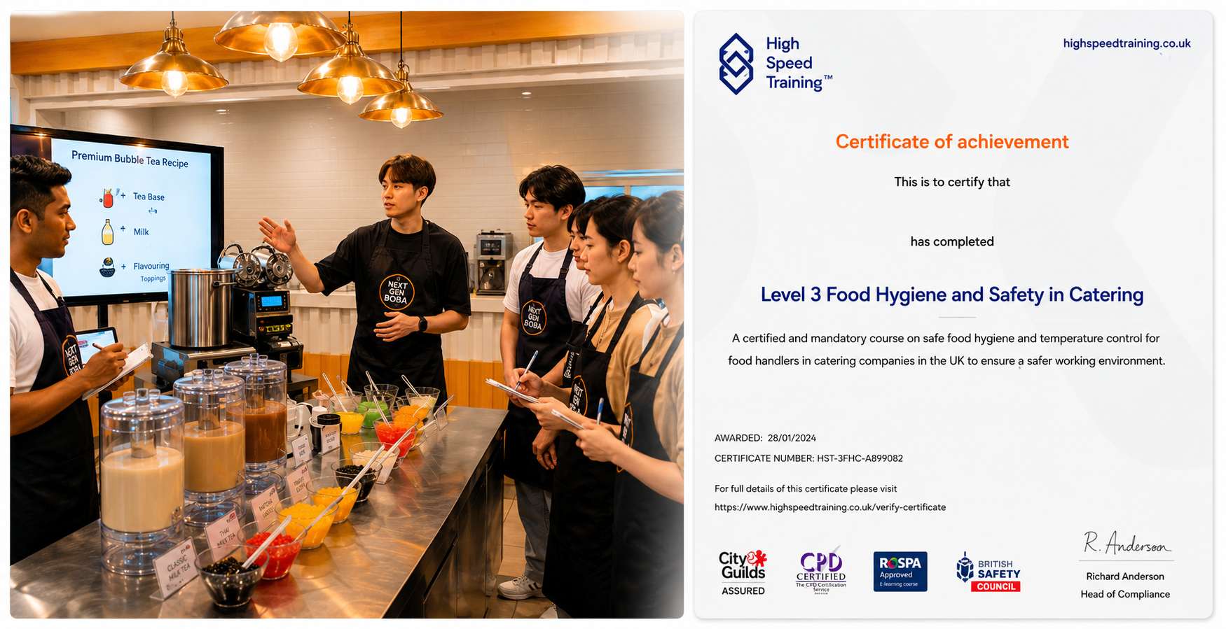 Milk tea business training banner