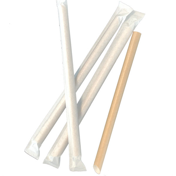 1,2 pajitas de papel (21 cm)