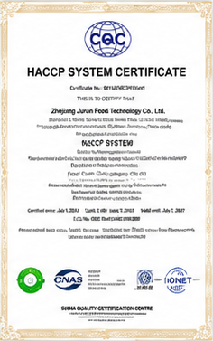 HACCP certified