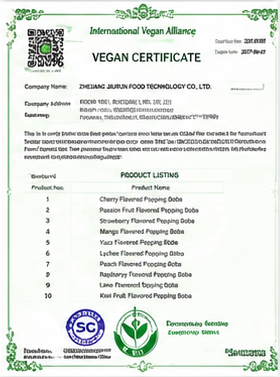 Vegan certified